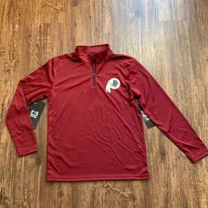 Washington Redskins 1/4 Zip Jacket NFL Logo Youth Large NWT